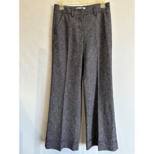 Cabi wide leg pants trousers womens sz 2 gray career work classic style #230